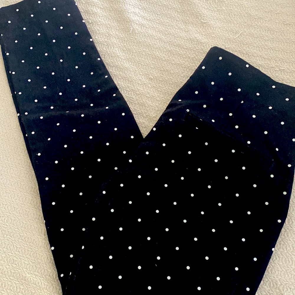 Old navy cigarette pant polka dot adorable stretchy